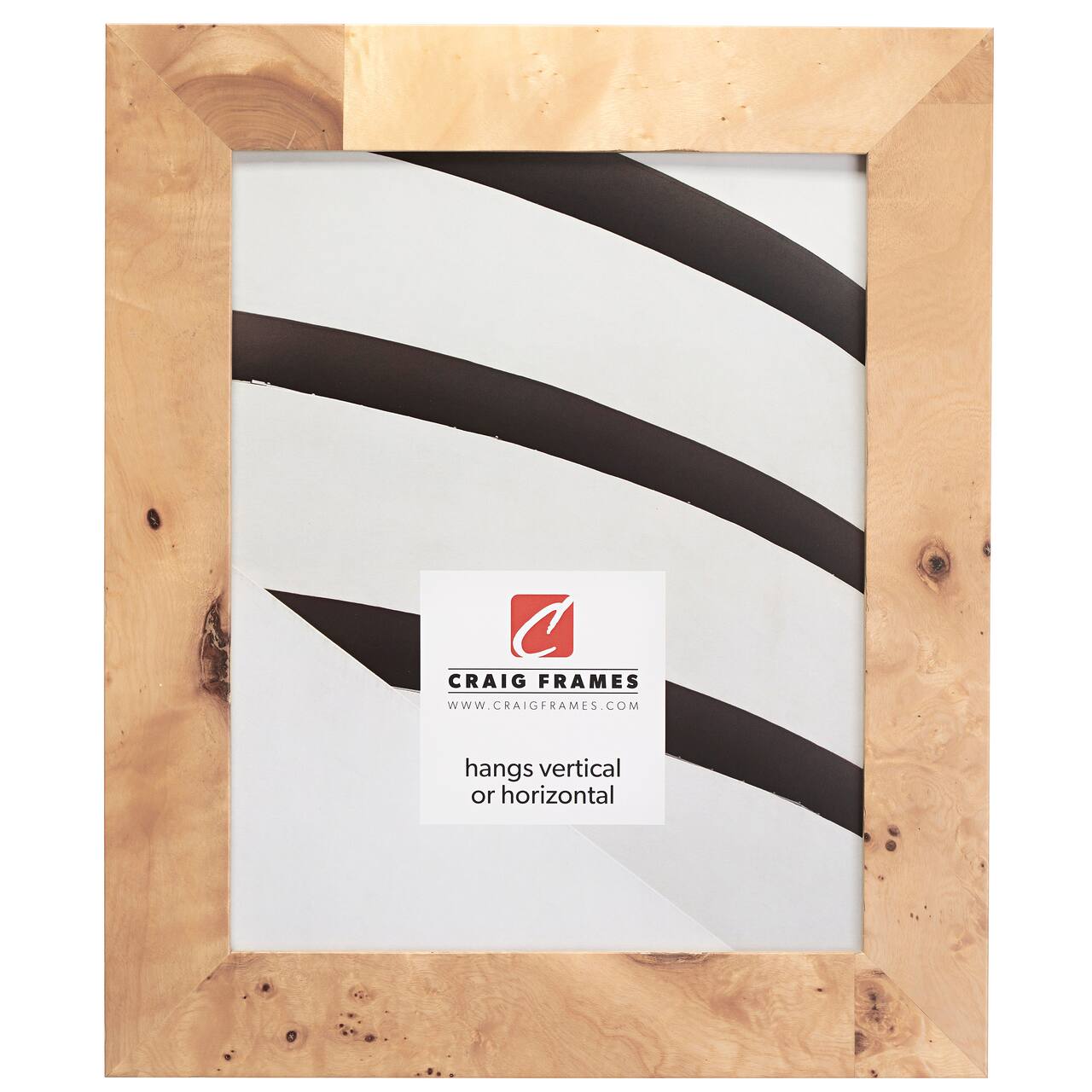 Craig Frames Innovations Natural Burl Picture Frame